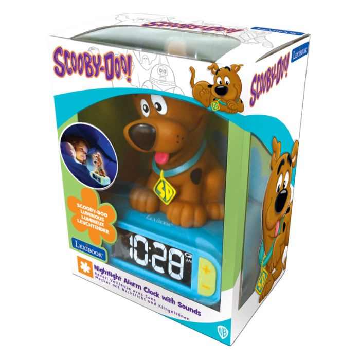 Lexibook 3D Scooby Doo Childrens Clock with Night Light