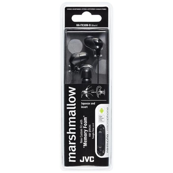 JVC HAFX38MB Black Headphones