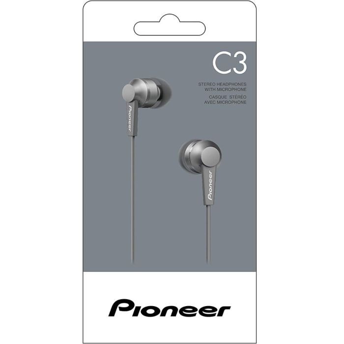 Pioneer SE-C3T-H Grey In-Ear Headphones