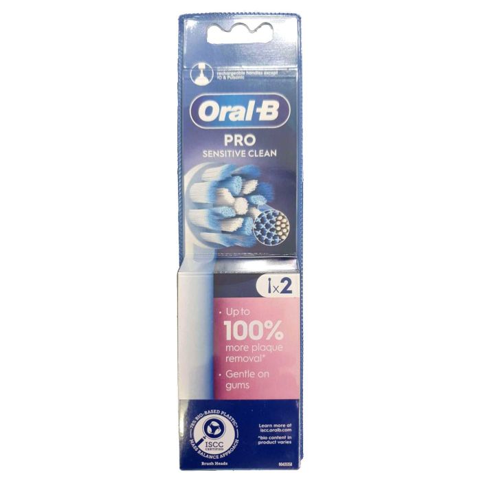 Oral B AEB60X2 Pro Sensitive Clean Electric Toothbrush Heads Pack of 2