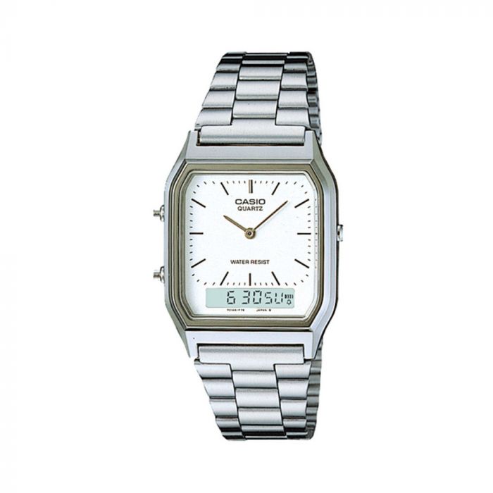 Casio AQ-230A-7DMQYES Mens Classic Combi Watch - Silver