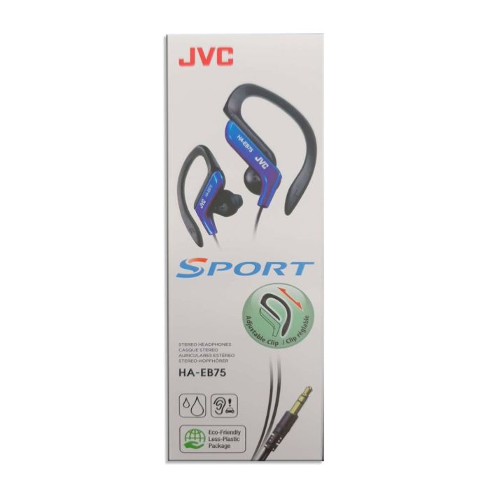 JVC HAEB75A Blue Sports Ear Clip Headphone