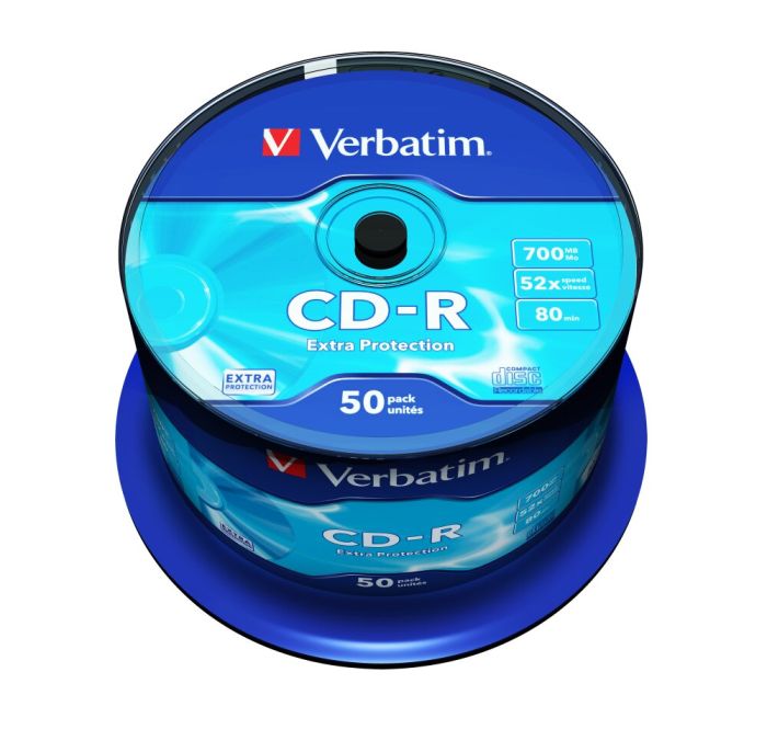 Verbatim Blank CD Extra Protection spindle pack of 50 disc