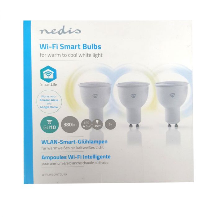 Nedis WIFILW30WTGU10 WiFi Smart LED Bulb