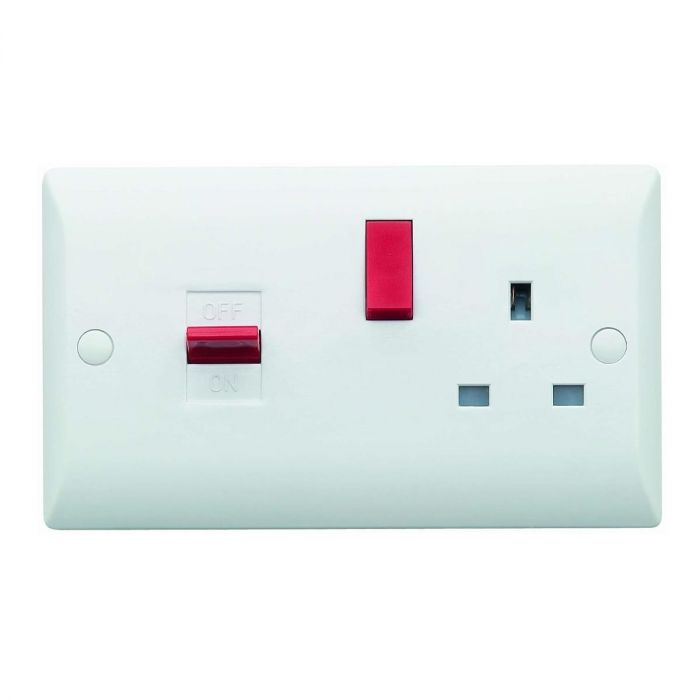 Superswitch SW25 45A Cooker Control Unit 13A Socket 