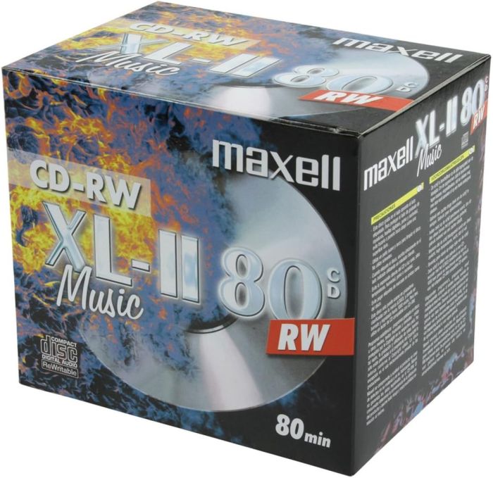 Maxell CD-RW XL II80 Audio Pack of 10