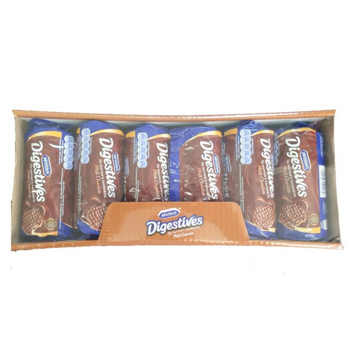 McVitties Milk Chocolate Digestives 266g - Pack of 6