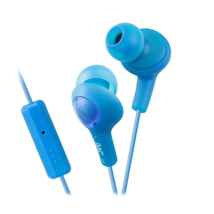 JVC HAFR6 Blue Gumy Plus + Mic Headphones