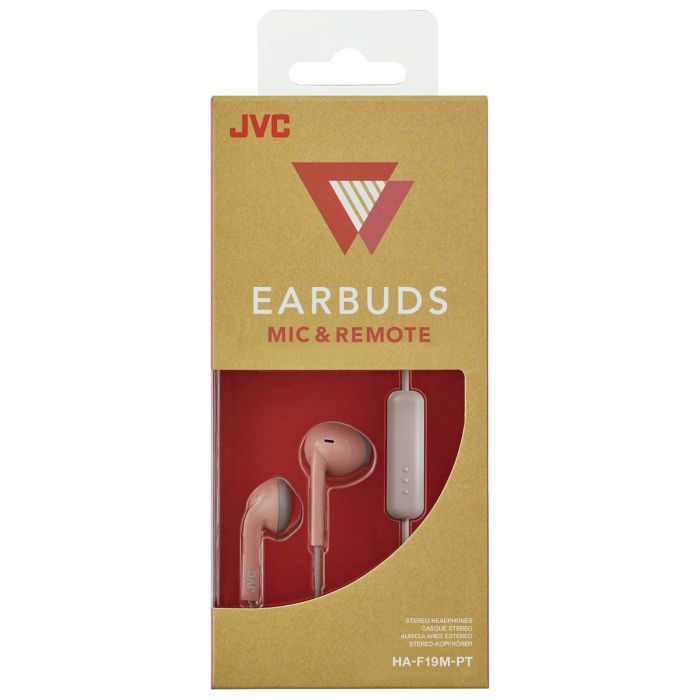 JVC HA-F19M-PT-E Pink Taupe Headphones