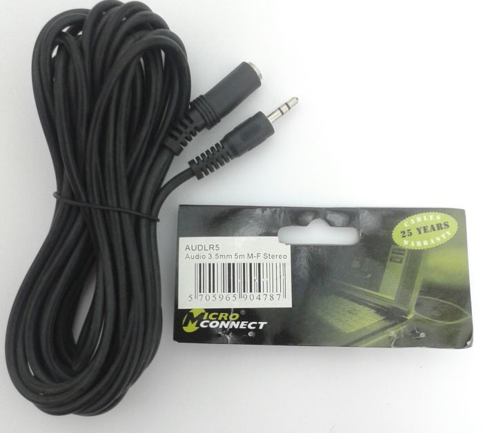 Microconnect AUDLR5 Acoustic 3.5mm 5m M-F Stereo