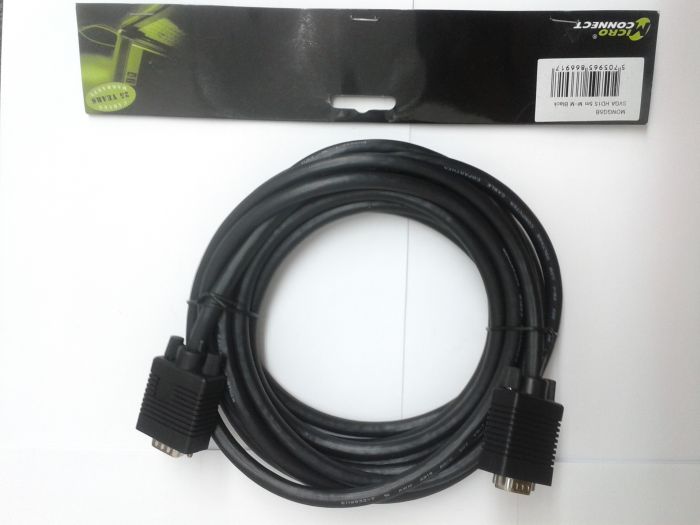 Microconnect MONGG5B SVGA HD15 5m M-M Black