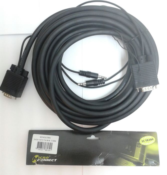 Microconnect MONGG7BMJ SVGA HD15 7m Male-Male 3.5MM