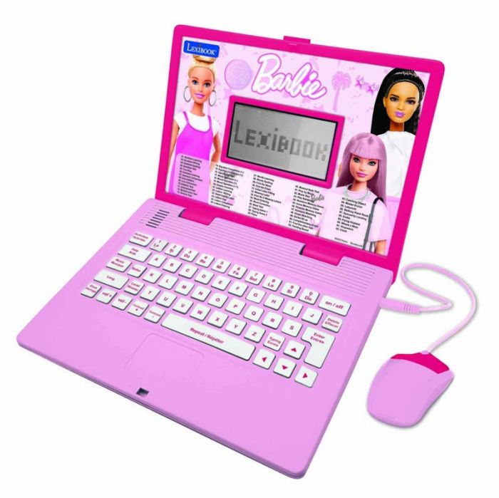 Lexibook JC598BBI1 Barbie Bilingual Educational Laptop with 124 Activities