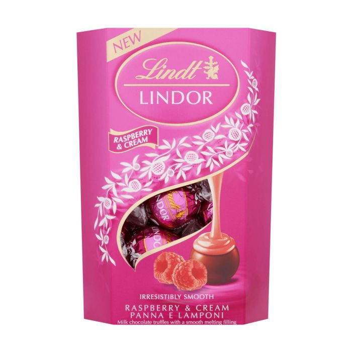 Lindt Lindor Raspberry & Cream 200g