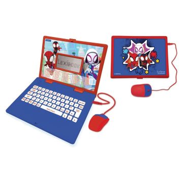 Lexibook Spider Man Bilingual Educational Laptop For Kids - English And French