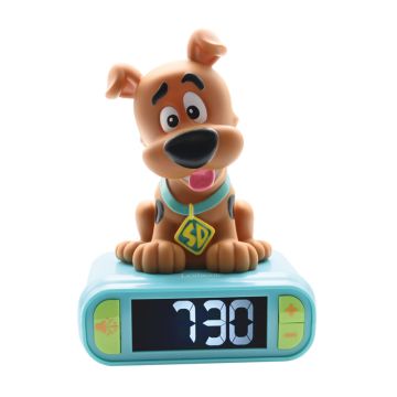 Lexibook 3D Scooby Doo Childrens Clock with Night Light