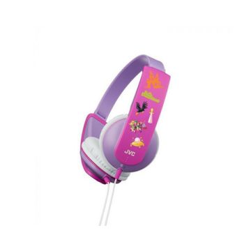 JVC Tinyphones Headphones for Children Kids HA-KD5 Lilac with Sticker Set