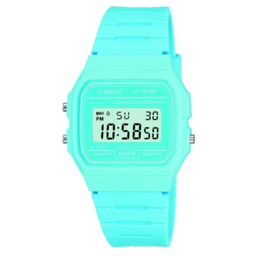 Casio F-91WC-2AEF Classic Digital Watch - Vibrant Blue