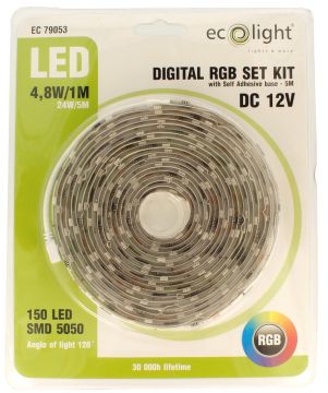 Ecolight Multicolour Striplight Digital LED 