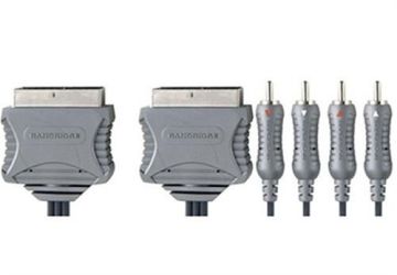 Bandridge VL7692 Scart Plug / 4 Phono - 1.5m 