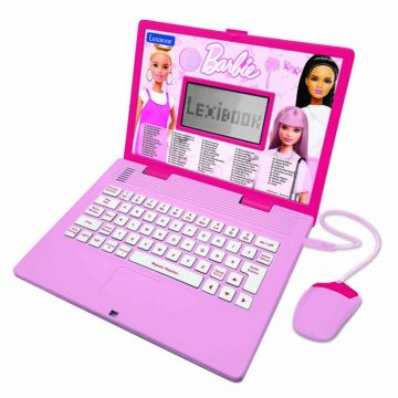 Lexibook JC598BBI1 Barbie Bilingual Educational Laptop with 124 Activities