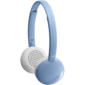 JVC HA-S22W Blue Bluetooth Flats Wireless Headphones