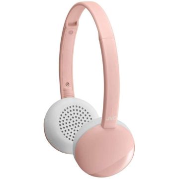 JVC HA-S22W Wireless Bluetooth BASS On-Ear Headphones - Pink