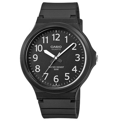Casio MW-240-1BVEF Mens Analogue Watch with Resin Strap - Black