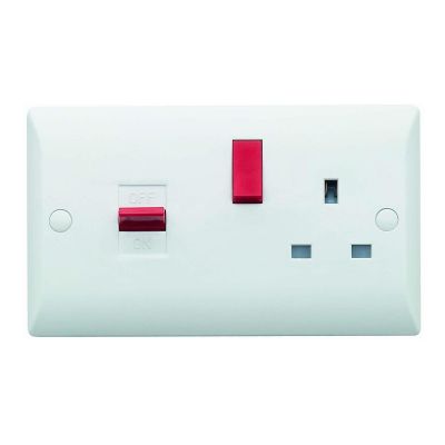 Superswitch SW25 45A Cooker Control Unit 13A Socket Pack of 25
