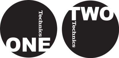 Technics Slipmat 60606 One-Two Black-White