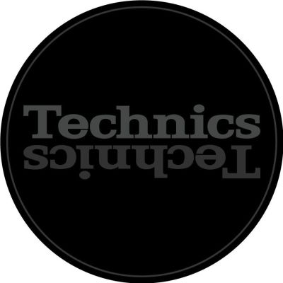 Technics Slipmat 60669 Duplex 7: Grey Mirror on Black