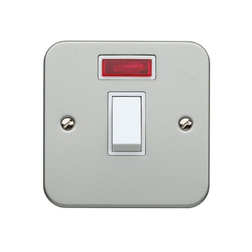 Superswitch SW85 Metal Clad 20A DP Switch with Neon Pack of 25