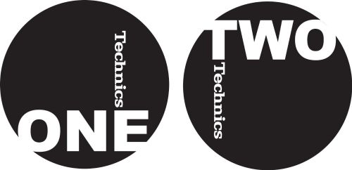 Technics Slipmat 60606 One-Two Black-White