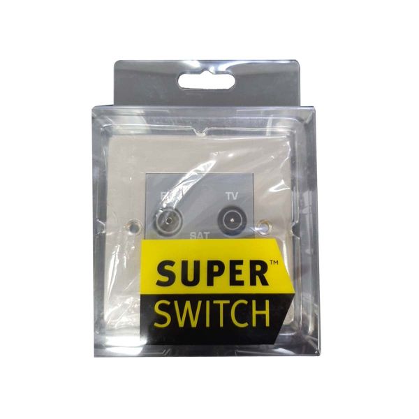 Superswitch SW216 1G Co-Axial Triplexer TV/FM/F Type SAT Pack of 10