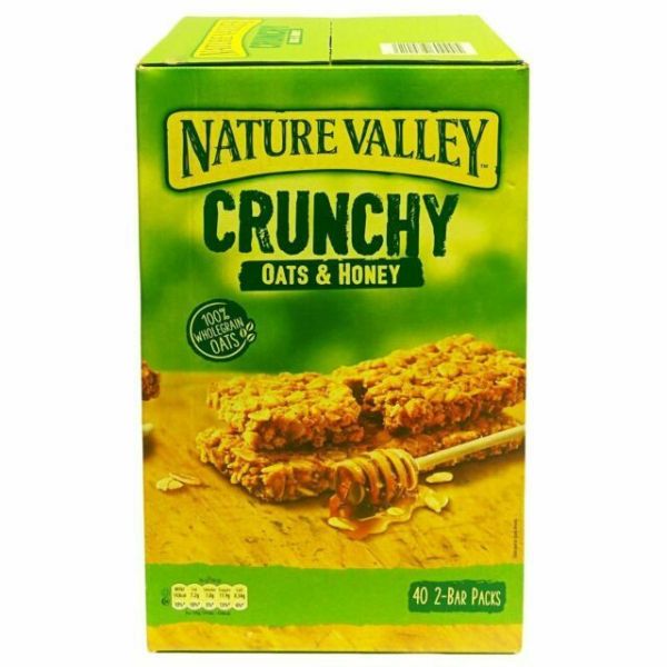 Nature Valley Crunchy Granola Bars Oats 'n' Honey, Pack of 40 Bars
